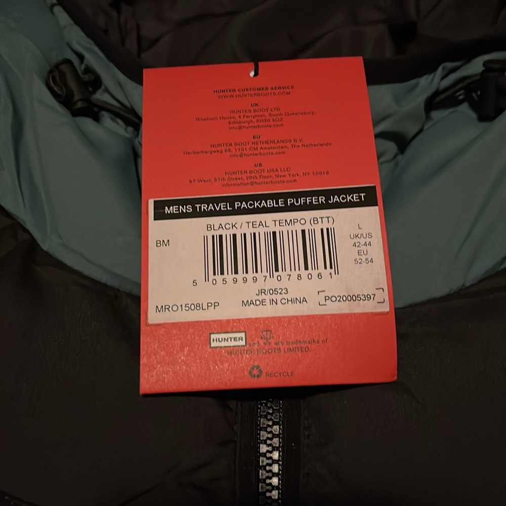 Hunter Packable Puffer Full Zip Coat - Picture 4 of 10